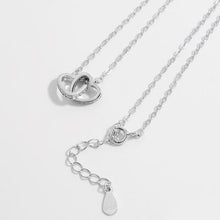 Load image into Gallery viewer, Jewelry - Sterling Silver Inlaid Zircon Heart Necklace