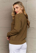 Load image into Gallery viewer, Top - Button Down Cardigan in Olive
