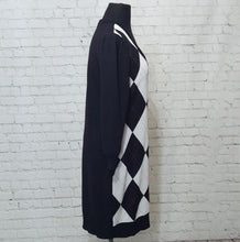 Load image into Gallery viewer, New York and Company Size Large Belted Argyle Tunic Sweater