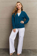 Load image into Gallery viewer, Top - Button Down Cardigan in Teal