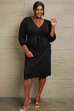 Load image into Gallery viewer, Dress - Culture Code V-neck Black Dress