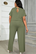 Load image into Gallery viewer, Jumpsuits - BBPro Plus Size Drawstring Waist Short Sleeve Jumpsuit
