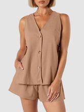 Load image into Gallery viewer, Sets - BBPro Sleeveless Button Down and Shorts Set
