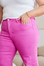 Load image into Gallery viewer, Jeans/Pants - RFM Crop Chloe High Waist Raw Hem Jeans - Pink Rouge
