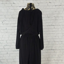 Load image into Gallery viewer, Emma &amp; Michelle Size M Black 3/4 Sleeve Jumpsuit
