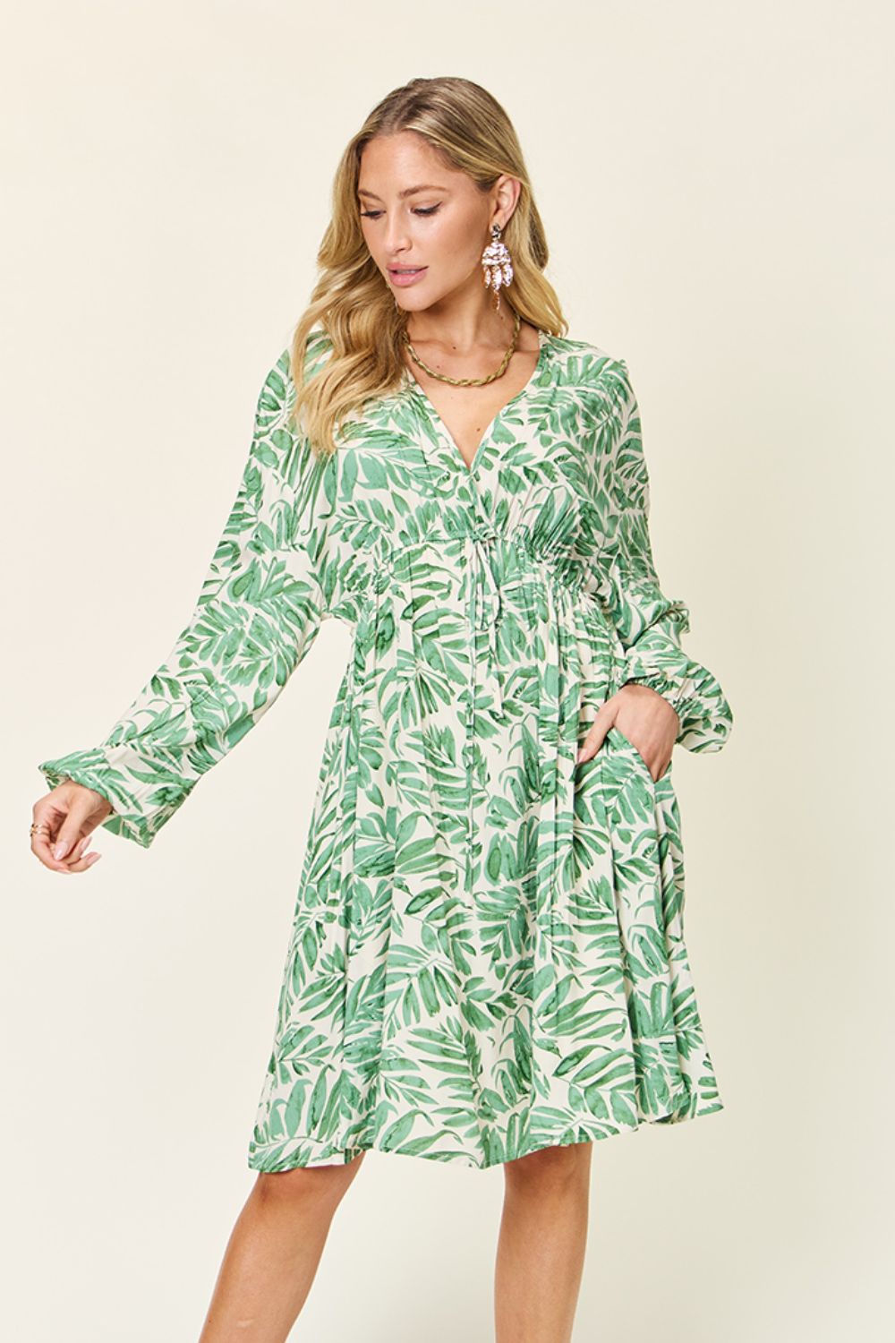 Dress - Double Take Balloon Sleeve Dress