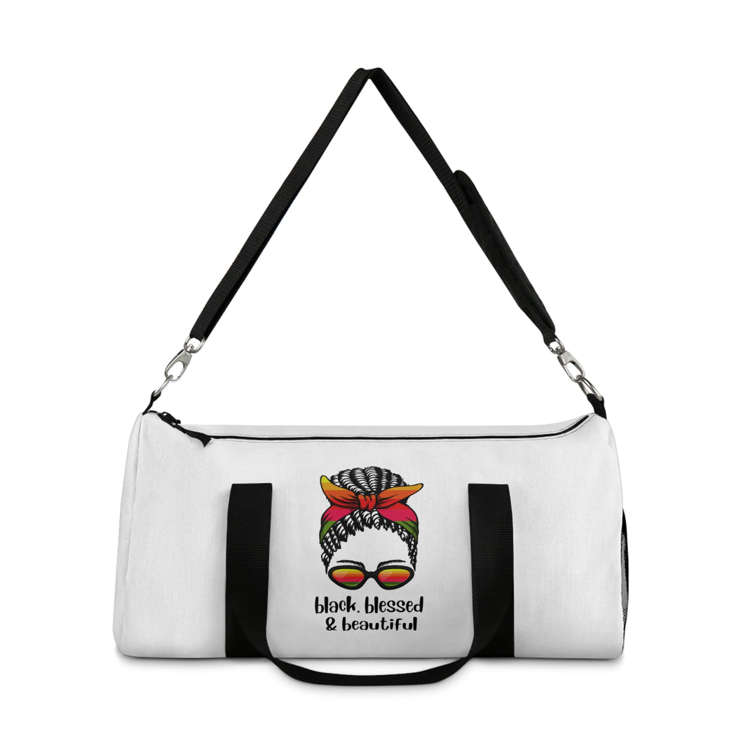 Black, Blessed, and Beautiful Duffel Bag