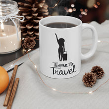 Load image into Gallery viewer, Time to Travel Ceramic Mug, (11oz, 15oz)
