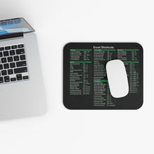 Load image into Gallery viewer, Excel Cheat Sheet Black Mousepad
