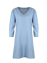 Load image into Gallery viewer, Dress - BBPro V-Neck Half Sleeve Dress -  4 Color Options
