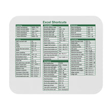 Load image into Gallery viewer, Excel Cheat Sheet White Mousepad
