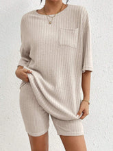 Load image into Gallery viewer, Set- BBPro Ribbed Round Neck Shorts Set
