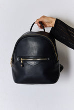 Load image into Gallery viewer, Bag - David Jones PU Leather Backpack - Black
