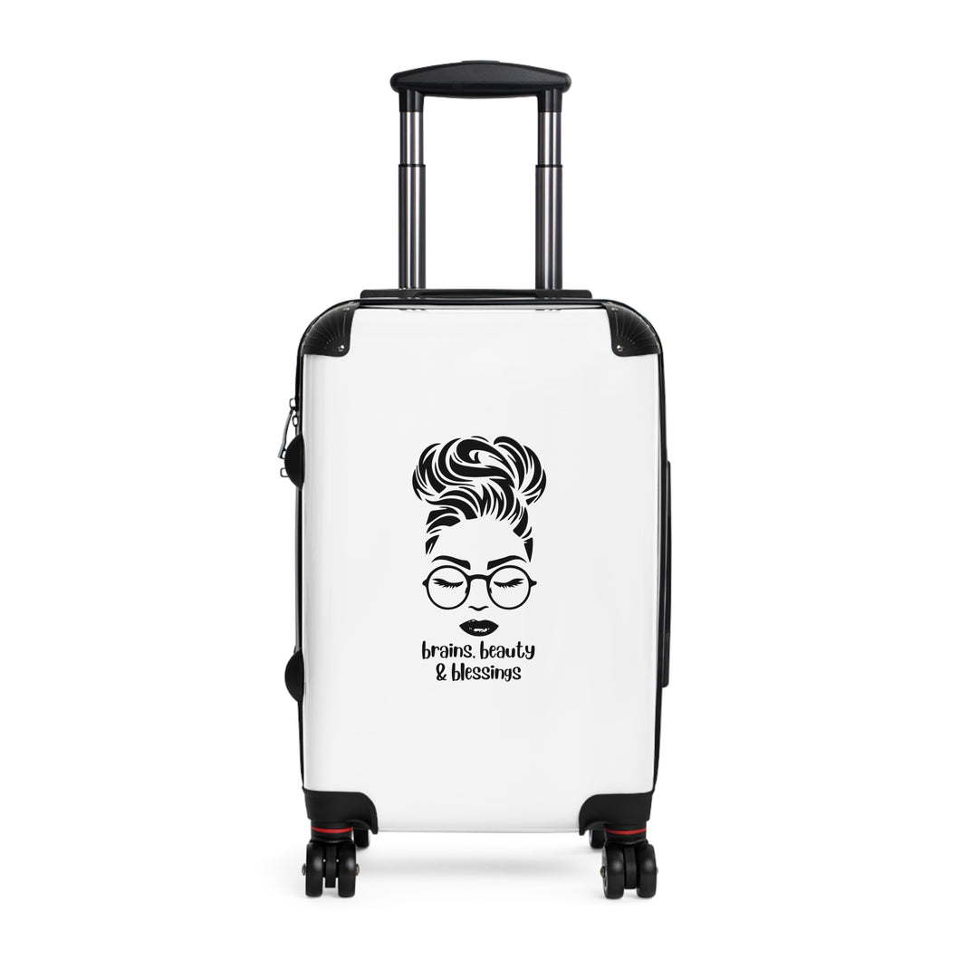 Brains, Beauty, and Blessings Luggage Set