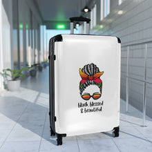 Load image into Gallery viewer, Black, Blessed, and Beautiful Luggage Set
