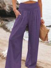 Load image into Gallery viewer, Jeans/Pants - BBPro Smocked Waist Wide-Leg Pants
