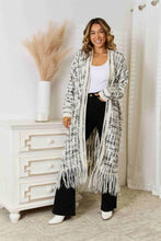 Load image into Gallery viewer, Top - Multicolored Open Front Fringe Hem Cardigan - 6 Color Options
