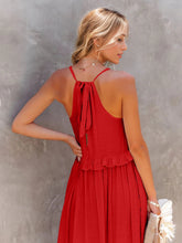 Load image into Gallery viewer, Dress - BBPro Ruffled Tiered Maxi Dress with Pockets
