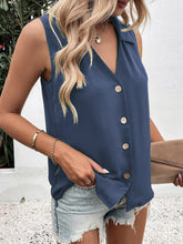 Load image into Gallery viewer, Top - BBPro Johnny Collar Button Up Tank
