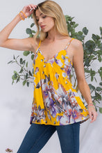 Load image into Gallery viewer, Top - Celeste Floral V-Neck Cami
