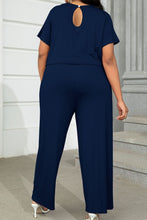 Load image into Gallery viewer, Jumpsuits - BBPro Plus Size Drawstring Waist Short Sleeve Jumpsuit
