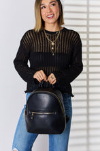 Load image into Gallery viewer, Bag - David Jones PU Leather Backpack - Black
