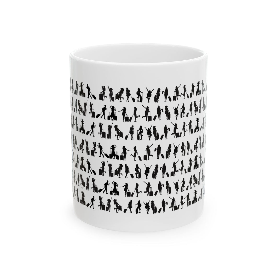 Silhouette Ceramic Mug, (11oz, 15oz)