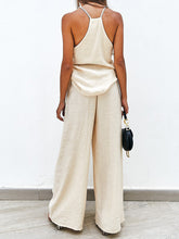 Load image into Gallery viewer, Set- BBPro Spaghetti Strap Wide Leg Pants Set
