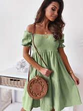 Load image into Gallery viewer, Dress - BBPro Ruffled Off-Shoulder Dress - 7 Colors
