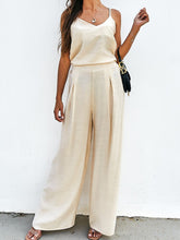 Load image into Gallery viewer, Set- BBPro Spaghetti Strap Wide Leg Pants Set
