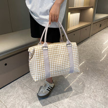 Load image into Gallery viewer, Bags - Houndstooth Canvas Travel Bag
