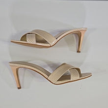 Load image into Gallery viewer, Nine West Size 9 Crocodile Print Sling Back Sandals
