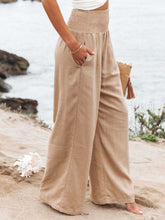 Load image into Gallery viewer, Jeans/Pants - BBPro Smocked Waist Wide-Leg Pants
