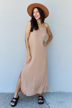 Load image into Gallery viewer, Dress - Ninexis Good Energy Side Slit Maxi Dress - Camel
