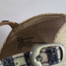 Load image into Gallery viewer, White Mountain Striped Espadrille Wedge in Size 7 ½

