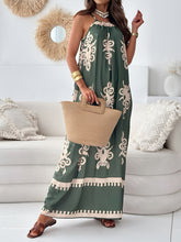 Load image into Gallery viewer, Dress - BBPro Printed Spaghetti Strap  Maxi Dress

