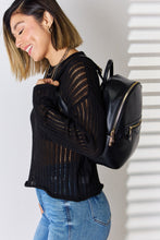 Load image into Gallery viewer, Bag - David Jones PU Leather Backpack - Black
