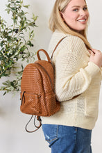 Load image into Gallery viewer, Bag - SHOMICO PU Leather Woven Backpack - Medium
