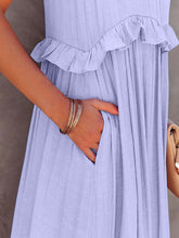 Load image into Gallery viewer, Dress - BBPro Ruffled Tiered Maxi Dress with Pockets
