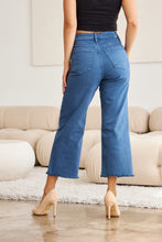 Load image into Gallery viewer, Jeans/Pants - RFM Chloe High Waist Raw Hem Jeans - Blue Slate
