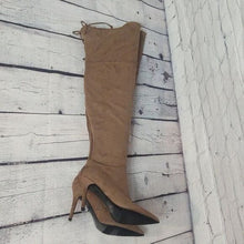 Load image into Gallery viewer, Aldo Size 9 Asteille Over-the-Knee Suede Boots - Taupe
