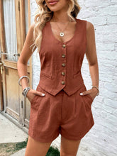 Load image into Gallery viewer, Sets - BBPro Scoop Neck Sleeveless Vest and Shorts Set
