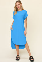 Load image into Gallery viewer, Dress - Double Midi T-Shirt - 2 Color Options
