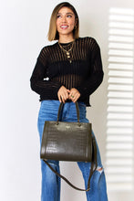 Load image into Gallery viewer, Bag - David Jones Texture PU Leather Handbag
