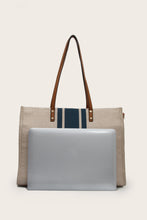 Load image into Gallery viewer, Bag - BBPro Large Striped Canvas Tote
