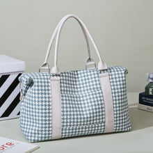 Load image into Gallery viewer, Bags - Houndstooth Canvas Travel Bag
