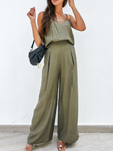 Load image into Gallery viewer, Set- BBPro Spaghetti Strap Wide Leg Pants Set
