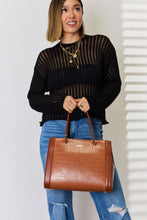 Load image into Gallery viewer, Bag - David Jones Texture PU Leather Handbag
