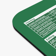 Load image into Gallery viewer, Excel Cheat Sheet Green Mousepad

