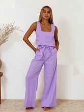 Load image into Gallery viewer, Set - BBPro Square Neck Sleeveless Pants Set
